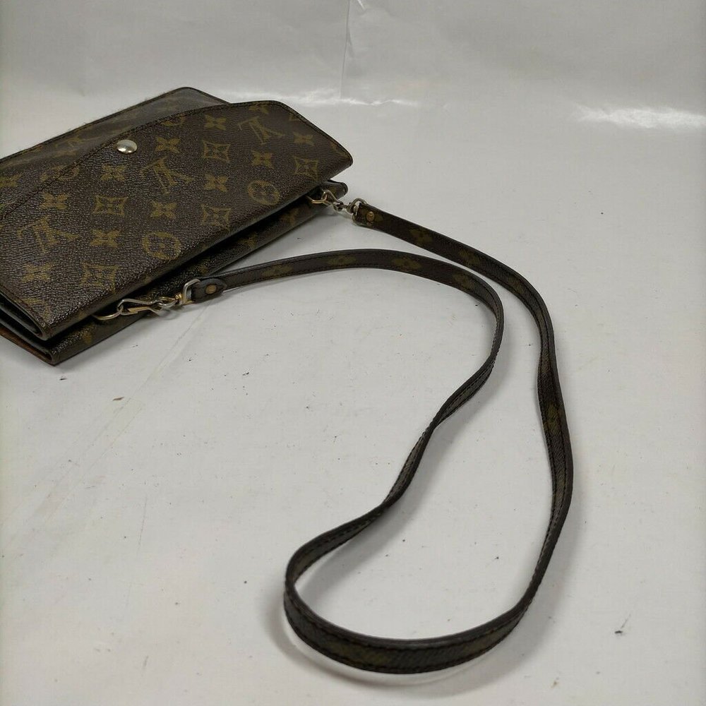 AUTHETIC Louis Vuitton LV Shoulder Bag M51815 Pochette Doulde Rabat Monogram - Picture 5 of 11